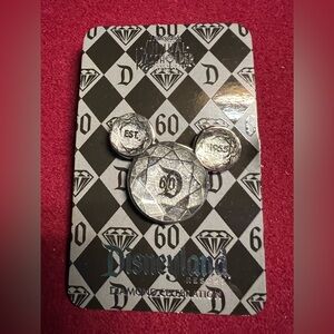 Disneyland 60th Diamond Celebration Mickey Ears Pin